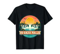 Iguazu Falls Iguaçu Souvenirs Memorabilia Retro Sunset Sun Value Graphic T-Shirt