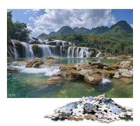 Iguazu Falls Wooden Jigsaw Puzzle for Adults Fun 500 Pieces Home Decoration Education Game Toy Intellectual Game Stress Relief Toy Premium & Durable 500pcs (52x38cm)