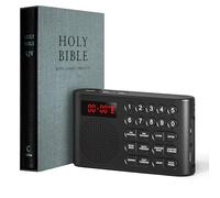 iGuerburn KJV Audio Bible Player for Seniors, Electronic Bible Old & New Testament in King James Version, Easy Read Talking Bible with 26H Playtime