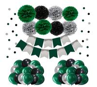 IGUO Paper Flowers & Balloons Decorations for Harry Potter Themed Party | Includes paper flowers and balloons,Wizard Magic Party Decor Supplies