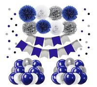 IGUO Paper Flowers & Balloons Decorations for Harry Potter Themed Party | Includes paper flowers and balloons,Wizard Magic Party Decor Supplies