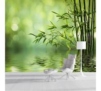 igyhuij Bamboo Photo Mural Wallpaper Non-Woven 3D Effect Panoramic Wall Mural 350x256 cm - Modern Chinese Style Murals for Bedroom, Living Room, Home Decor Wall Art Wallpaper Poster m1031
