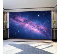 igyhuij Non-Woven Photo Wallpaper Starry Sky 3D Effect Panoramic Wall Mural 150x105 cm Modern Celestial Body Space Murals for Bedroom Living Room Home Decor Wall Art Wallpaper Poster m1633