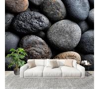 igyhuij Stone Photo Wallpaper Non-Woven 3D Effect Panoramic Wall Mural 100x70 cm - Modern Pebbles Murals for Bedroom, Living Room, Home Decor Wall Art Backdrop Poster m473