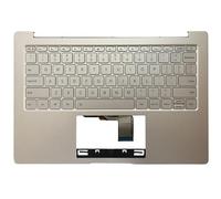 IGZLLBYJ Replacement Keyboard for Air 13.3 Inch Laptop - US English QWERTY Layout, Silver, Backlit - Compatible with Model Numbers 9Z.ND7BW.001, MK10000005761, 490.09U07.0D01