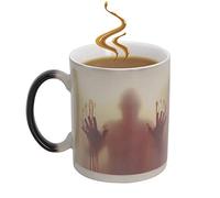IGZOM Novelty Heat Sensitive Colour Changing Walking Dead Zombies Magic Mug,Halloween,Christmas,Birthday Gifts Cup