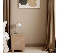 IH Design Ajmer Solid Wood Bedside Table in Brown IH Design Brown