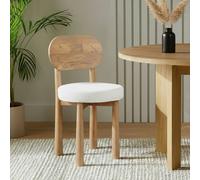 IH Design Ajmer Solid Wood Dining Chair ( Set of 2) in Tan IH Design Tan