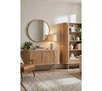IH Design Chester Solid Mango Wooden 4 Doors Sideboard in Tan IH Design Tan