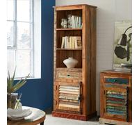 IH Design Dahila Reclaimed Boat Bookcase - Wood - 1 - 60CM X 40CM X 185CM (LXDXH)