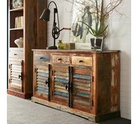 IH Design Dahila Reclaimed Boat Large Sideboard - Wood - 1