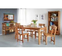 IH Design Dahila Reclaimed Boat Small Dining Table - Wood - 88CM X 85CM X 76CM (LXDXH) - Dining Table