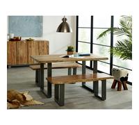 IH Design Knott Live Edge Large Dining Table - Wood - 200CM X 100CM X 78CM (LXDXH) - Dining Table