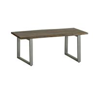 IH Design Linden Live Edge Wood and Metal Coffee Table
