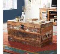 IH Design Reclaimed Boat Trunk Box cum Coffee Table IH Design Multicolor