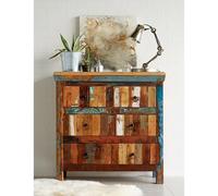 IH Design Ted Reclaimed Boat 4 Drawer Chest in Brown IH Design Brown