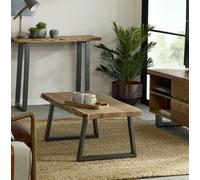 IH Design Wollaston Natural Essential Live Edge Coffee Table in Brown IH Design Brown