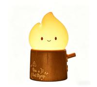 IHALO Flameless Candles Lamp, Cute Night Light,Torch Stump Light, LED Tea Lights Candles Rechargeable Night Light,Suitable for Kids lamp Bedroom,Outdoor,Camp, Gift, Christmas,Halloween