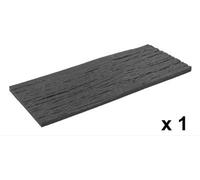 Ihana Garden Stepping Stone Wood Effect Railway Sleeper Eco Friendly Recycled Rubber (Grey Pack Of 1)