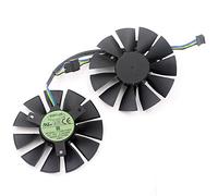 iHaospace 2 Pcs/Lot T128010SH Graphics Card Fan 0.25A 75mm 39 * 39 * 39mm VGA 4Pin for ASUS STRIX GTX 960 GTX750TI