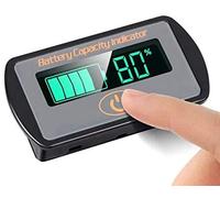 iHaospace Battery Monitor Meter, DC 5V-66V Lithium Lead acid iron phosphate Battery Capacity Tester Percentage Level Voltage Monitor Indicator 12V 24V 36V 48V 60V LCD Display Module