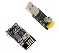 iHaospace ESP8266 ESP-01 Serial Wireless Wifi Transceiver Module + USB to ESP8266 Adapter