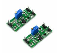 iHaospace LM393 Voltage Comparator Module Signal Waveform Adjustable High Low Level / Load Drive Dual Channel High Voltage Module Pack of 2