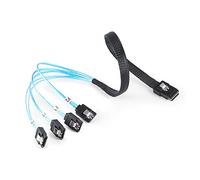 iHaospace Mini SAS 36 Pin to 4 x SATA 7 Pin Connector Cable, Mini SAS to SATA Adapter Cable, SFF-8087 to SATA Cable, 0.5M Length