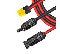 iHaospace Solar Panel Connector to XT60 Extension Cable Charging 12AWG 0.6m/1.5m/3.5m/5m for Ecoflow DELTA River Anker Solix Solar Panel to Protable Power Station (1.5M)