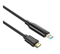 iHaospace USB 3.0 to HDMI Adapter Cable 1.5M, 1080P 60Hz USB-A to HDMI Full HD for Monitor, PC, Laptop, TV, Projector Compatible with Windows 7/8/8.1/10/11/XP/Mac OS - Requires Driver Installation