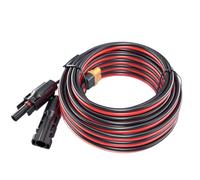 iHaospace XT60 Adapter to Solar Connector Cable 12AWG 25FT, XT60 to Solar Extension Cable 12 Gauge 7.62m for Ecoflow River and Delta Series Buetti EB55 Power Station Solar Panel