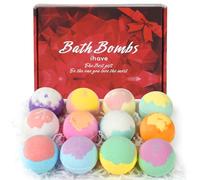 iHave Bath Bombs for Kids and Women, 12 Natural Handmade Bath Bomb Gift Set, Bubble Bath Bombs - Perfect Self Care Relaxing Spa Gifts for Women