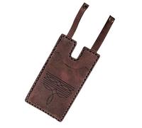 IHAZNTMZX Western Boot Wallet with Snap Strap, Handcrafted Leather Boot Credit Card Holder for Women, Small Leather Wallets with Snap Fastening