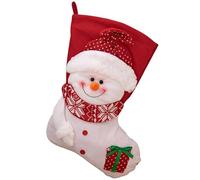 IHCEMIH Christmas Stocking Large Xmas Snowman Stockings Traditional Holiday Party Decorations Embroidered Xmas Socks Decor for Fireplace Tree Hanging Ornament Gifts Bags for Kids Family