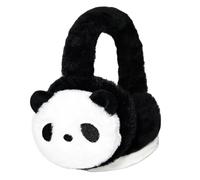 IHCEMIH Ear Muffs, Girls Boys Panda Earmuffs Fluffy Plush Adjustable Earmuff Winter Accessories Soft Ear Warmers Running Skiing Ears Covers Protectors from Wind Cold Outdoor Gift for Childrens