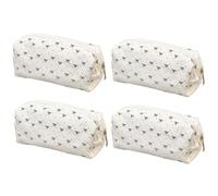 Ihdjasg Pack of 4 Pencil Case Bows, Aesthetic School Stuff, Multifunctional Pencil Case Small, Pencil Case with Zip, for Girls Cosmetic Bag, Money Bag