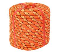 IHDYPPEW 1/2 Inch 100 FT Tree Felling Rope, Professional Static Rope, Orange Versatile Arborist Logging Ropes for Tree Pulling, Bull Pulling, Sturdy Ropes for Adults, and More