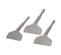 IHDYPPEW 3 PCS Wide Cranked Removal Chisel - 2.95 Inch High Performance SDS Plus Angled Bent Tile Removal Chisel, Ceramic Tile Remover Tool Perfect for Home Improvement Projects(2.95 X 6.5)