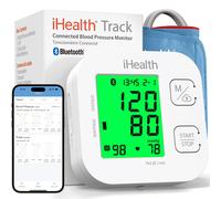 iHealth Track Smart Upper Arm Blood Pressure Monitor with Wide Range Cuff That