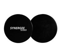 iheartSynergee Synergee Deep Black Core Sliders Double Sided Use on Carpet or Hardwood Floors Abdominal Workout Device