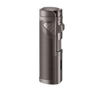 IHGVVBFG Butane Torch Lighter, Quadruple Red Flame Refillable Butane Lighter, Multi-Function Adjustable Flame Size Lighter(Color:D)