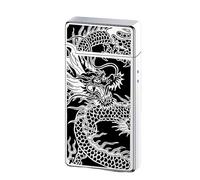 IHGVVBFG Voice-activated ignition lighter, 2024 high-end lighter, direct blue flame windproof lighter, five ignition methods lighter, men's gift collection(Silver)