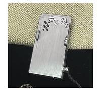 IHGVVING Metal stainless steel automatic kerosene lighter • Oily soft flame lighter • Metal open flame lighter, great collection value (stainless steel advanced version)(Hh)