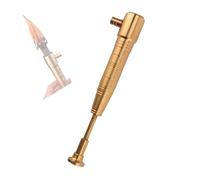 IHGVVING Trench torch kerosene lighter pure copper handmade brass torch shaped kerosene metal vintage kerosene lighter, brass torch vintage kerosene lighter, tribal torch kerosene lighter