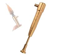 IHGVVING Vintage Trench Kerosene Lighter - Large Brass Torch, Tribal Torch, Refillable Fuel Lighter - Great for Collectible Decoration (Kerosene Not Included)