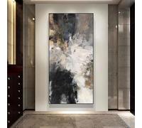 IHHGNB Black and White Canvas Wall Art Abstract Wall Paintings Bedroom Decoration Modern Posters Prints Pictures Room Decor 30x60cm(12x24in Frameless