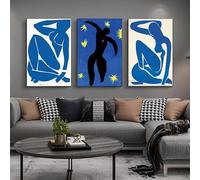 IHHGNB Famous Artwork by Henri Matisse Canvas Paintings Wall Art Posters and Prints Wall Pictures for Living Room Decor(40x60cm(16x24in) x3/No frame)