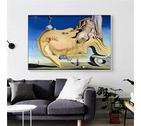 IHHGNB Famous Artwork Face of the Great Masturbator by Salvador Dali Painting Canvas Poster Prints Wall Art Picture 60x80cm(24x31in) Frameless