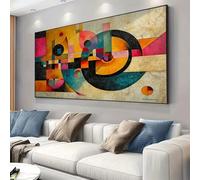 IHHGNB Large Modern Abstract Canvas Prints Posters Vibrant Geometric Design Swirling Wall Art for Living Room Bedroom Wall Decor(20x40cm(8x16in)/No frame)
