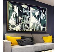IHHGNB World Famous Paintings Wall Art Picasso Guernica Canvas Artwork Posters & Prints Home Bedroom Living Room Decoration(55x110cm(22x43in)/No frame)
